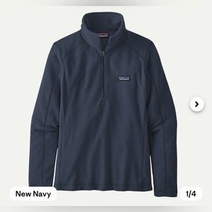 NWT - Patagonia Women’s Micro D 1/4 zip - New Navy